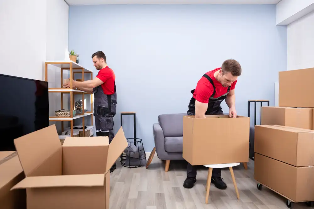 Royal office movers handling office furniture and equipment in Largo, Florida.